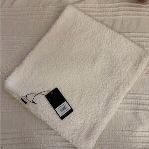 Peach Love California Soft White Sherpa Wrap